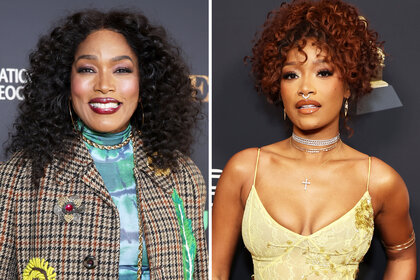 A split of Angela Bassett and Keke Palmer