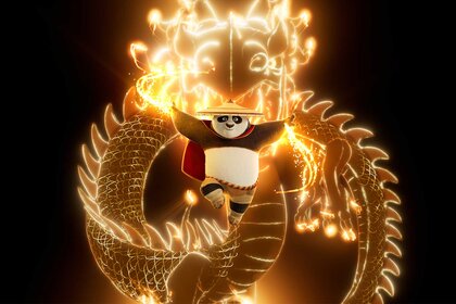 Po (Jack Black) in Kung Fu Panda