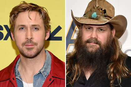 A split of Ryan Gosling and Chris Stapleton