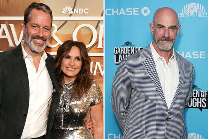 Split of Mariska Hargitay with Peter Hermann, and Chris Meloni