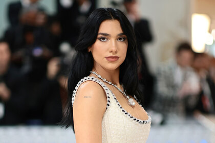 Dua Lipa walks the carpet of The 2023 Met Gala