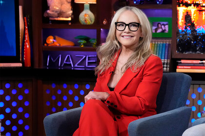 Rachael Harris smiles on Watch What Happens Live Episode 21075