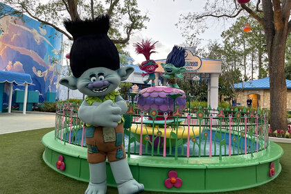 Branch from Trolls at Dreamworks Land at Universal Studios Orlando