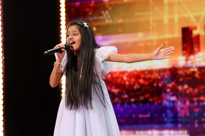 Pranysqa Mishra sings on America's Got Talent Episode 1905.