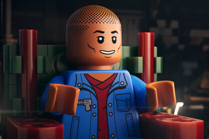 A scene featuring Pharrell Williams in Piece by Piece