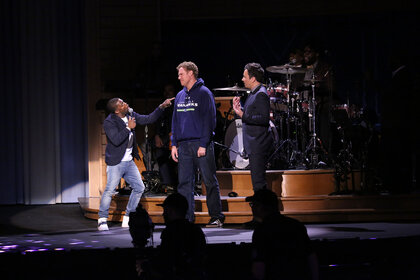 Will Ferrell and Kevin Hart on The Tonight Show Starring Jimmy Fallon