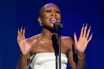 Cynthia Erivo performs at The D23 Expo 2022 on Sseptember 10, 2022.