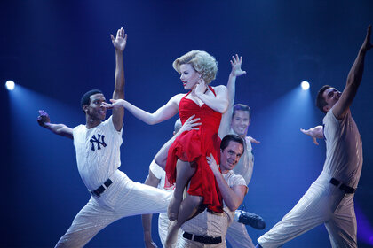 dancers dance on stage on the pilot episode of smash