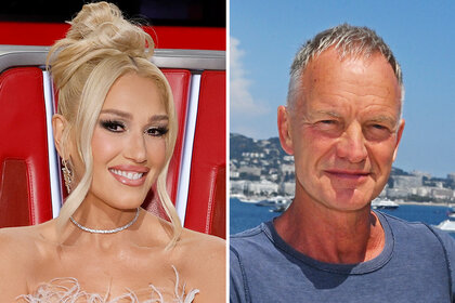 A split of Gwen Stefani and Sting