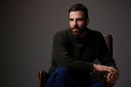 Zachary Quinto poses for a promotional portrait