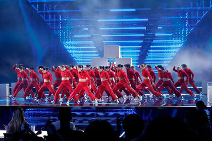 Brent Street performs during Season 19 Episode 17 of America's Got Talent.