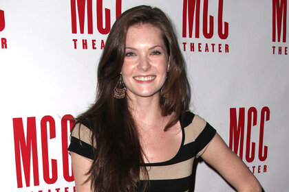 Meghann Fahy smiles on the red carpet circa 2011