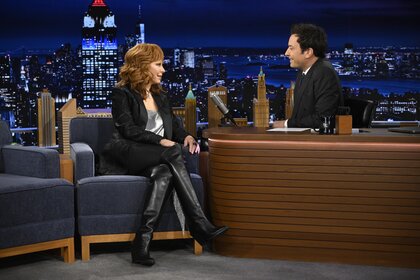 Reba McEntire speaks to Jimmy Fallon on The Tonight Show Episode 2041.