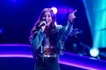 Katie O. performs during The Voice Season 26 Episode 6.