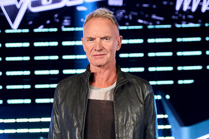 Sting stands on stage on The Voice Season 26 Episode 12.