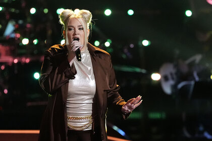 Gabrielle Zabosky performs during Season 26 Episode 13 of The Voice