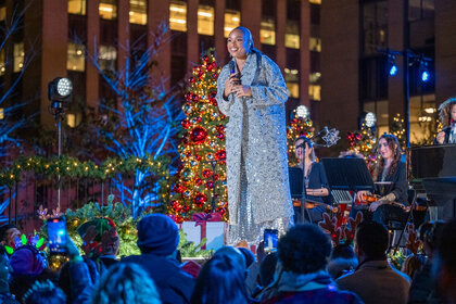 Jennifer Hudson performs during the Christmas in Rockefeller Center 2024 Special.