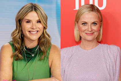 A split featuring Jenna Bush Hager and Amy Poehler.