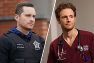 Left to right: Jesse Lee Soffer as Jay Halstead, Nick Gehlfuss as Will Halstead