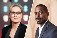 Split image of Meryl Streep and Sterling K Brown