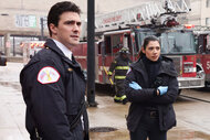 Hawkins and Violet in Chicago Fire