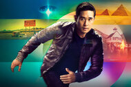 Raymond Lee poses in Quantum Leap key art