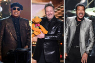 Split of Stevie Wonder, Terry Fator, and Lionel Richie