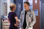 Dr Hannah Asher and Dr Dean Archer on Chicago Med Episode 904