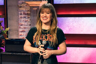 Kelly Clarkson hosting The Kelly Clarkson Show