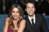 Sofía Vergara and Manolo Gonzalez-Ripoll Vergara attend a golden globes after party