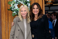 Kelli Giddish and Mariska Hargitay seen on the set of "Law & Order: Special Victims Unit"