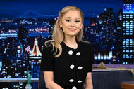 Ariana Grande appears on The Tonight Show Starring Jimmy Fallon