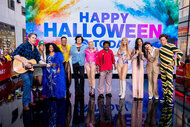 The TODAY cast pose for a photo in Halloween costumes