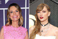 A split of Savannah Guthrie and Taylor Swift