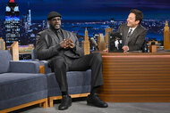 Shaquille O'Neal during an interview on The Tonight Show Season 12 Episode 3