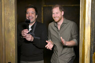 Prince Harry visits tonightmares with Jimmy Fallon On the tonight show Season 12 Episode 4