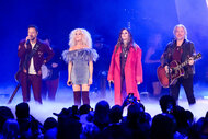 Jimi Westbrook, Kimberly Schlapman, Karen Fairchild and Phillip Sweet of Little Big Town perform onstage.