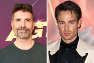 A split of Simon Cowell and Liam Payne