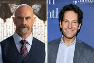 Split of Christopher Meloni and Paul Rudd