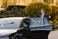 Ted Black getting into a car on Suits L.A. Season 1, Episode 1.