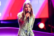 Grace Miller Moody performing on stage on The Voice Season 27, Episode 1.