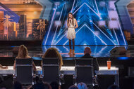 Courtney Hadwin performs on stage on America's Got Talent Season 13 Episode 3.