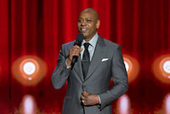 Dave Chappelle speaks on stage during the Kennedy Center Honors