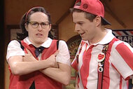 Molly Shannon as Mary Katherine Gallagher during a sketch on Saturday Night Live Season 23