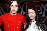 The white stripes pose backstage at the 99X's The Big Rock