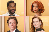 A split of Colman Domingo, Keke Palmer, Jeremy Allen White, and Leighton Meester at the 31st Annual SAG Awards.