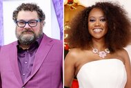 A split of Bobby Moynihan and Erika Alexander.