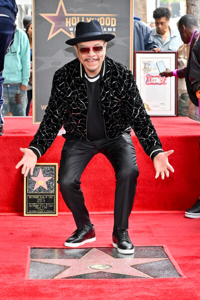 Ice T during his Hollywood Walk Of Fame ceremony