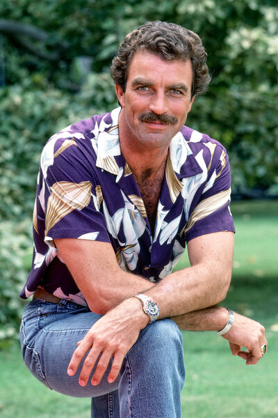 Tom Selleck wears a Rolex on Magnum Pi