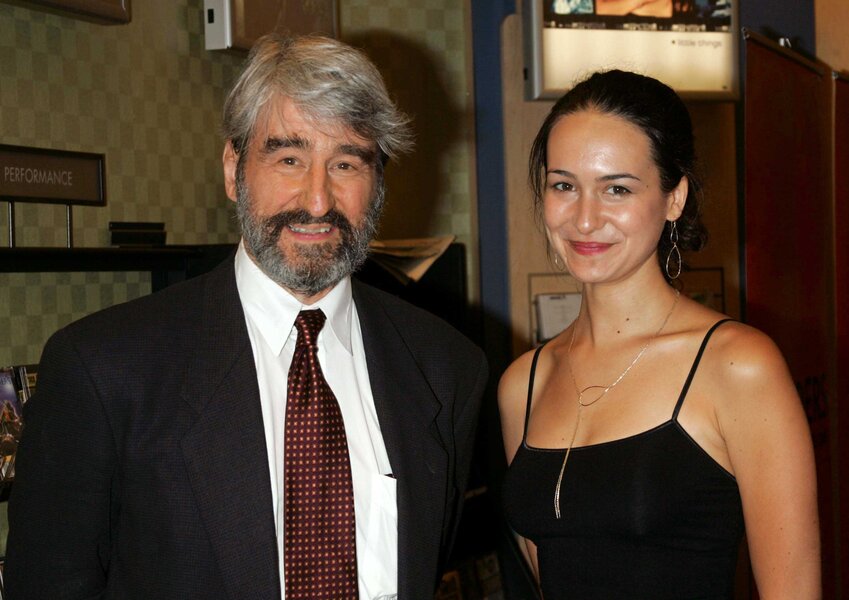 Sam Waterston and Elisabeth Waterston together.